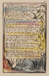 無垢と経験の歌、プレート46、 作： William Blake